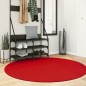 vidaXL Teppich HUARTE Kurzflor Weich und Waschbar Rot Ø 160 cm vidaXL Teppich HUARTE Kurzflor Weich und Waschbar Rot Ø 160 cm