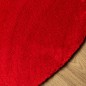 vidaXL Teppich HUARTE Kurzflor Weich und Waschbar Rot Ø 160 cm vidaXL Teppich HUARTE Kurzflor Weich und Waschbar Rot Ø 160 cm