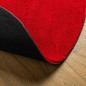 vidaXL Teppich HUARTE Kurzflor Weich und Waschbar Rot Ø 160 cm vidaXL Teppich HUARTE Kurzflor Weich und Waschbar Rot Ø 160 cm
