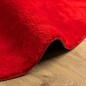 vidaXL Teppich HUARTE Kurzflor Weich und Waschbar Rot Ø 100 cm vidaXL Teppich HUARTE Kurzflor Weich und Waschbar Rot Ø 100 cm