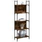 vidaXL Bücherregal 5 Böden Räuchereiche 60,5x24x166,5 cm Holzwerkstoff vidaXL Bücherregal 5 Böden Räuchereiche 60,5x24x166,5 cm Holzwerkstoff