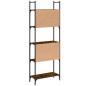 vidaXL Bücherregal 5 Böden Räuchereiche 60,5x24x166,5 cm Holzwerkstoff vidaXL Bücherregal 5 Böden Räuchereiche 60,5x24x166,5 cm Holzwerkstoff