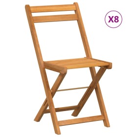 vidaXL Bistrostühle 8 Stk. Klappbar Massivholz Akazie