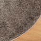 vidaXL Teppich ISTAN Hochflor Glänzend Grau Ø 160 cm vidaXL Teppich ISTAN Hochflor Glänzend Grau Ø 160 cm