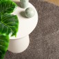 vidaXL Teppich ISTAN Hochflor Glänzend Grau Ø 160 cm vidaXL Teppich ISTAN Hochflor Glänzend Grau Ø 160 cm