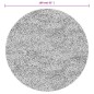 vidaXL Teppich ISTAN Hochflor Glänzend Grau Ø 160 cm vidaXL Teppich ISTAN Hochflor Glänzend Grau Ø 160 cm