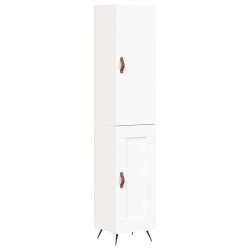 Highboard Weiß 34,5x34x180 cm Holzwerkstoff