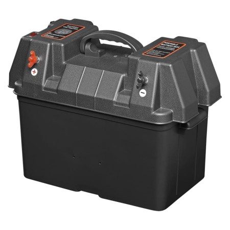 ProPlus Batteriebox mit USB und Voltmeter 33x20x20 cm