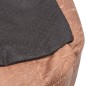 vidaXL Hundebett mit Kissen PU Kunstleder Größe L Beige vidaXL Hundebett mit Kissen PU Kunstleder Größe L Beige