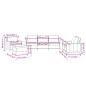 vidaXL 4-tlg. Sofagarnitur mit Kissen Rosa Samt vidaXL 4-tlg. Sofagarnitur mit Kissen Rosa Samt