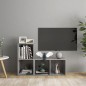 vidaXL TV-Schränke 2 Stk. Betongrau 72x35x36,5 cm Holzwerkstoff vidaXL TV-Schränke 2 Stk. Betongrau 72x35x36,5 cm Holzwerkstoff