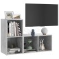 vidaXL TV-Schränke 2 Stk. Betongrau 72x35x36,5 cm Holzwerkstoff vidaXL TV-Schränke 2 Stk. Betongrau 72x35x36,5 cm Holzwerkstoff