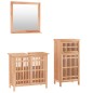 vidaXL 3-tlg. Badmöbel-Set Massivholz Nussbaum vidaXL 3-tlg. Badmöbel-Set Massivholz Nussbaum