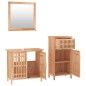 vidaXL 3-tlg. Badmöbel-Set Massivholz Nussbaum vidaXL 3-tlg. Badmöbel-Set Massivholz Nussbaum
