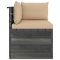 Garten-Paletten-Ecksofa mit Kissen Kiefernholz Garten-Paletten-Ecksofa mit Kissen Kiefernholz