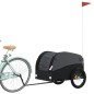vidaXL Fahrradanhänger Schwarz 45 kg Eisen vidaXL Fahrradanhänger Schwarz 45 kg Eisen
