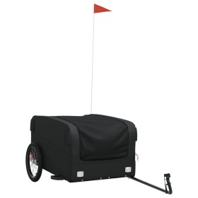 vidaXL Fahrradanhänger Schwarz 45 kg Eisen