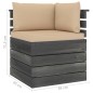 Garten-Paletten-Ecksofa mit Kissen Kiefernholz Garten-Paletten-Ecksofa mit Kissen Kiefernholz