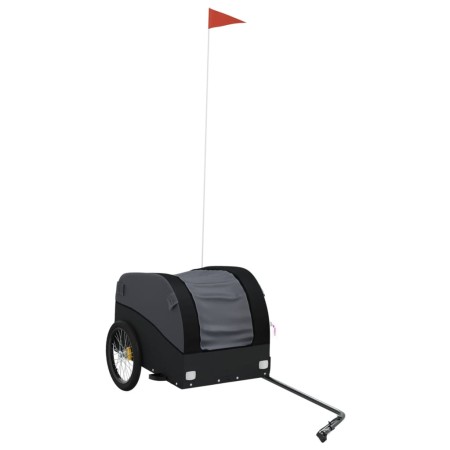vidaXL Fahrradanhänger Schwarz 30 kg Eisen