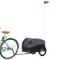 vidaXL Fahrradanhänger Schwarz 30 kg Eisen vidaXL Fahrradanhänger Schwarz 30 kg Eisen