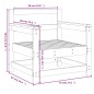 vidaXL Gartenstühle 2 Stk. Weiß Massivholz Kiefer vidaXL Gartenstühle 2 Stk. Weiß Massivholz Kiefer
