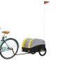 vidaXL Fahrradanhänger Schwarz und Gelb 30 kg Eisen vidaXL Fahrradanhänger Schwarz und Gelb 30 kg Eisen