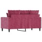 vidaXL 2-Sitzer-Sofa Weinrot 120 cm Samt vidaXL 2-Sitzer-Sofa Weinrot 120 cm Samt