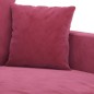 vidaXL 2-Sitzer-Sofa Weinrot 120 cm Samt vidaXL 2-Sitzer-Sofa Weinrot 120 cm Samt