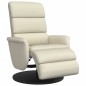 vidaXL Relaxsessel mit Fußteil Creme Kunstleder vidaXL Relaxsessel mit Fußteil Creme Kunstleder