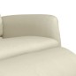 vidaXL Relaxsessel mit Fußteil Creme Kunstleder vidaXL Relaxsessel mit Fußteil Creme Kunstleder