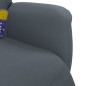 vidaXL Massagesessel mit Fußteil Dunkelgrau Samt vidaXL Massagesessel mit Fußteil Dunkelgrau Samt