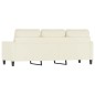 vidaXL 3-Sitzer-Sofa Creme 180 cm Samt vidaXL 3-Sitzer-Sofa Creme 180 cm Samt