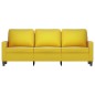 vidaXL 3-Sitzer-Sofa Gelb 180 cm Samt vidaXL 3-Sitzer-Sofa Gelb 180 cm Samt