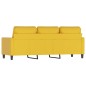 vidaXL 3-Sitzer-Sofa Gelb 180 cm Samt vidaXL 3-Sitzer-Sofa Gelb 180 cm Samt