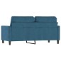 vidaXL 2-Sitzer-Sofa Blau 140 cm Samt vidaXL 2-Sitzer-Sofa Blau 140 cm Samt