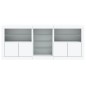 vidaXL Sideboard mit LED-Leuchten Weiß 162x37x67 cm vidaXL Sideboard mit LED-Leuchten Weiß 162x37x67 cm