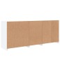 vidaXL Sideboard mit LED-Leuchten Weiß 162x37x67 cm vidaXL Sideboard mit LED-Leuchten Weiß 162x37x67 cm