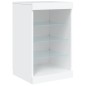 vidaXL Sideboard mit LED-Leuchten Weiß 162x37x67 cm vidaXL Sideboard mit LED-Leuchten Weiß 162x37x67 cm
