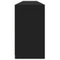 vidaXL Sideboard mit LED-Leuchten Schwarz 202x37x67 cm vidaXL Sideboard mit LED-Leuchten Schwarz 202x37x67 cm