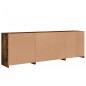 vidaXL Sideboard mit LED-Leuchten Räuchereiche 202x37x67 cm vidaXL Sideboard mit LED-Leuchten Räuchereiche 202x37x67 cm