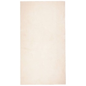 vidaXL Teppich HUARTE Kurzflor Weich und Waschbar Beige 80x150 cm