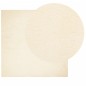 vidaXL Teppich HUARTE Kurzflor Weich und Waschbar Creme 120x120 cm vidaXL Teppich HUARTE Kurzflor Weich und Waschbar Creme 120x120 cm