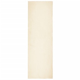 vidaXL Teppich HUARTE Kurzflor Weich und Waschbar Creme 80x250 cm
