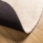 vidaXL Teppich HUARTE Kurzflor Weich und Waschbar Beige Ø 100 cm vidaXL Teppich HUARTE Kurzflor Weich und Waschbar Beige Ø 100 cm