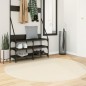 vidaXL Teppich HUARTE Kurzflor Weich und Waschbar Creme Ø 160 cm vidaXL Teppich HUARTE Kurzflor Weich und Waschbar Creme Ø 160 cm