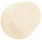 vidaXL Teppich HUARTE Kurzflor Weich und Waschbar Creme Ø 160 cm vidaXL Teppich HUARTE Kurzflor Weich und Waschbar Creme Ø 160 cm