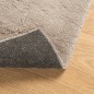vidaXL Teppich HUARTE Kurzflor Weich und Waschbar Sandfarben 240x240cm