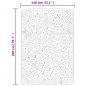 vidaXL Teppich HUARTE Kurzflor Weich und Waschbar Grau 140x200 cm vidaXL Teppich HUARTE Kurzflor Weich und Waschbar Grau 140x200 cm
