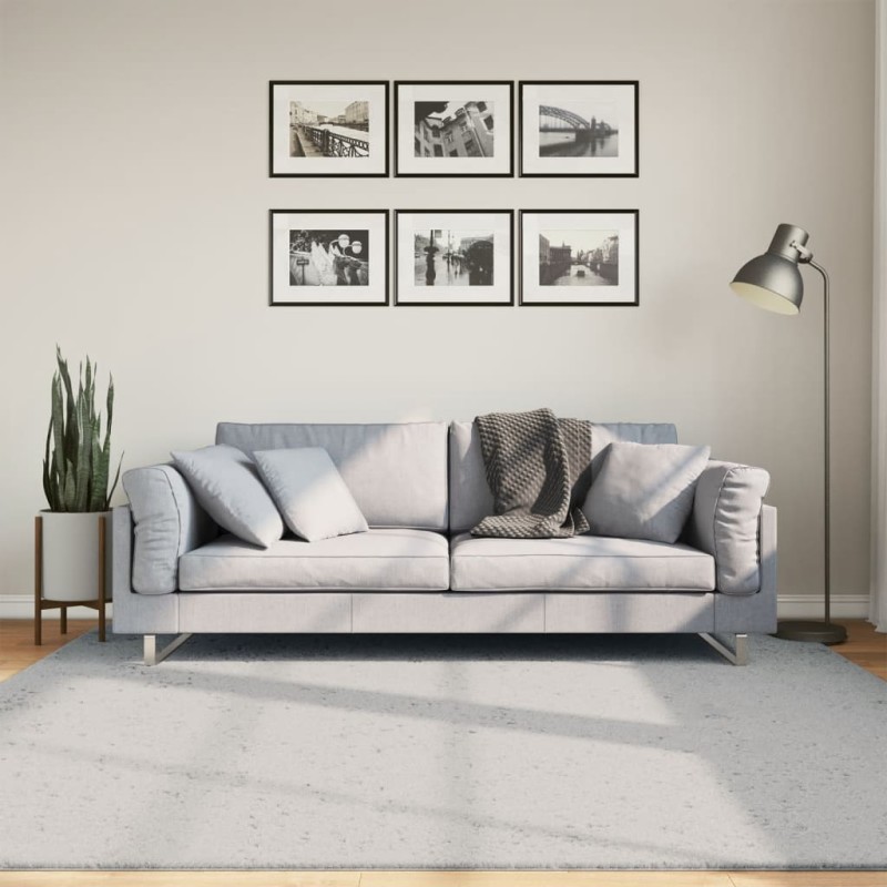 vidaXL Teppich HUARTE Kurzflor Weich und Waschbar Grau 200x200 cm vidaXL Teppich HUARTE Kurzflor Weich und Waschbar Grau 200x200 cm