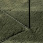 vidaXL Teppich HUARTE Kurzflor Weich und Waschbar Waldgrün 120x120 cm vidaXL Teppich HUARTE Kurzflor Weich und Waschbar Waldgrün 120x120 cm
